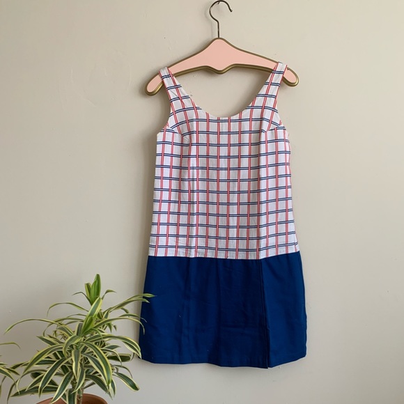 Vintage Dresses & Skirts - 60’s Skort Romper Drop Waist Red White & Blue